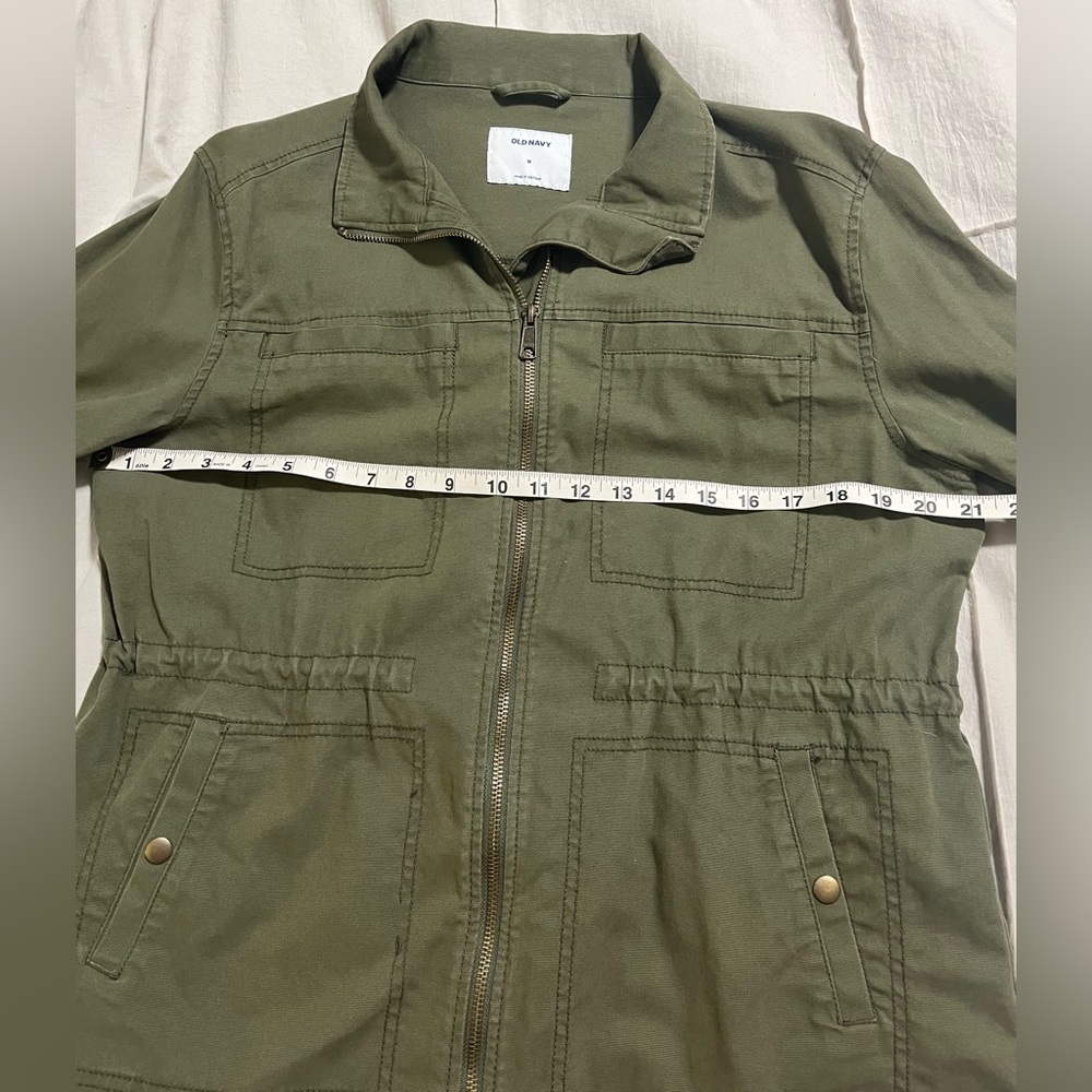 Old Navy Women's Utility Jacket in Army Green Size Medium - Picture 6 of 9